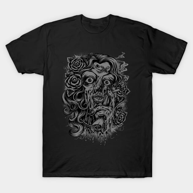 Lady Zombie T-Shirt by CyberpunkTees